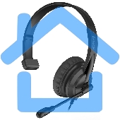 Наушники с микрофоном A4Tech HU-11 черный 2м накладные USB оголовье