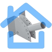 Кронштейн для уличного светильника PSL D40х1.5 JazzWay 5009516