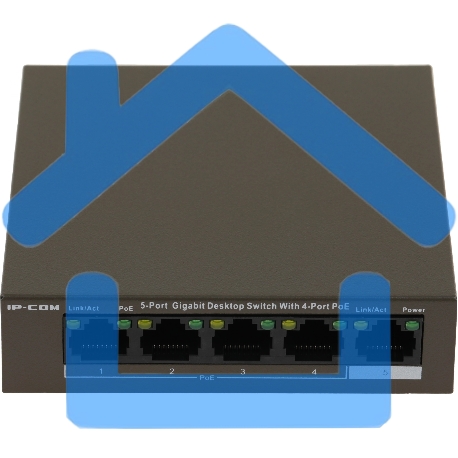 Коммутатор 5PORT 10/100/1000M G1105P-4-63W IP-COM-10