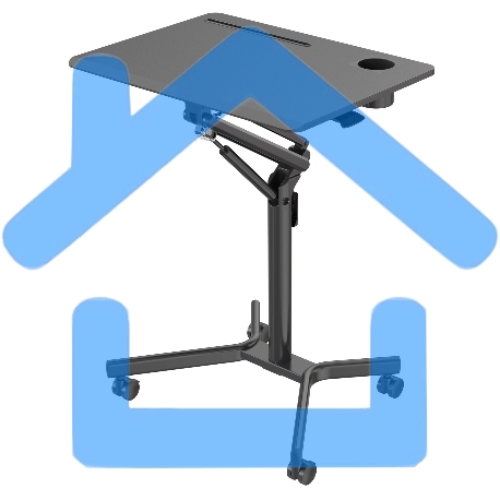 Стол для ноутбука Cactus VM-FDS101B столешница МДФ черный 70x52x105см (CS-FDS101BBK)-10