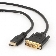 Кабель HDMI-DVI Cablexpert CC-HDMI-DVI-15, 19M/19M, single link, медь, позол.разъемы, экран, 4.5м, черный, пакет