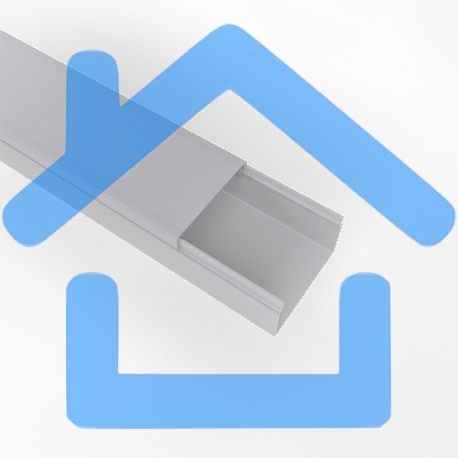 Кабель-канал 15х10 мм, белый (140 м/уп.) Rexant-1