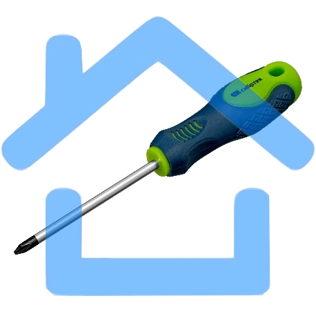 Отвертка, PH2 х 100 мм, CrV, 2-х компонентная рукоятка Сибртех-5