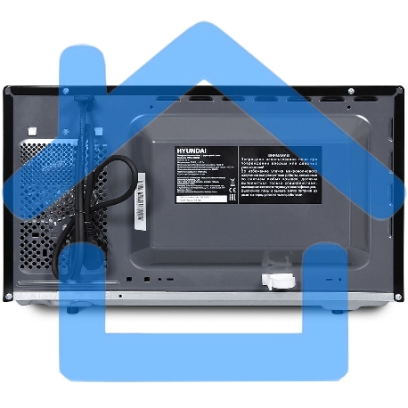 Микроволновая печь Hyundai HYM-M2062 черный, 23 л, 800 Вт, переключатели - поворотный механизм/кнопки-20