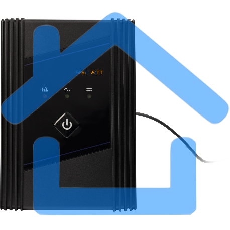 Источник бесперебойного питания SMARTWATT линейно-интерактивный, 650/360 ВА/Вт, напольный, LED индикация, Shuko CEE7/4 - 2 шт.-7