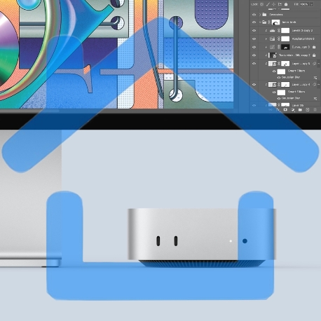 Компьютер Apple Mac Mini Silver (M4 Pro, 12C CPU, 16C GPU/24Gb/512Gb SSD) (MCX44RU/A)-5