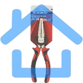 Длинногубцы Matrix NICKEL, 180 мм, прямые никелированные, двухкомпонентные рукоятки