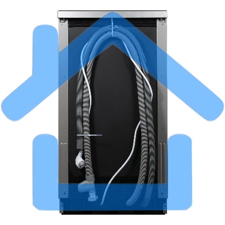 Посудомоечная машина Maunfeld MWF45331S, серебристый, 45 см, 10 компл., 49 дБ, класс A++-8