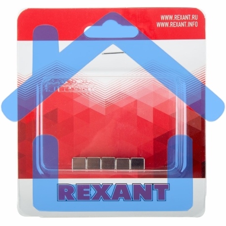 Неодимовый магнит куб 8х8х8 мм сцепление 3,7 кг (Упаковка 4 шт) Rexant-1