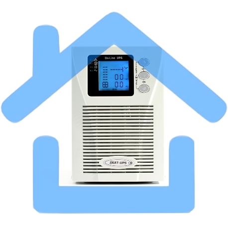 Источик бесперебойного питания Delta (24V) SKAT-UPS 1000 220В 50/60Гц 800Вт 2 АКБ внешние On-Line синусоида-6