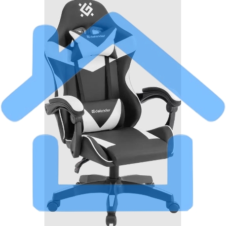 Кресло игровое Defender URANA черный/белый 64058-1