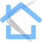 Кронштейн угловой с ребром 400 х 450 мм, белый Сибртех