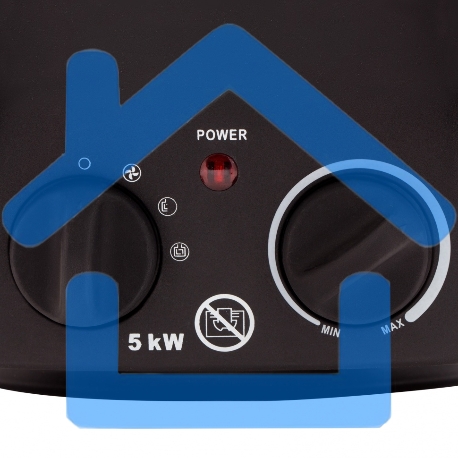 Тепловая пушка керамический нагреватель (тепловентилятор) Denzel DHC 5-400, 230В, 0,04/3/5 кВт-5