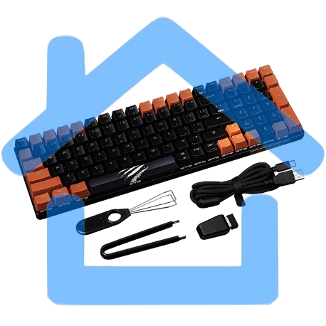 Игровая беспроводная клавиатура Mad Catz S.T.R.I.K.E. 11 US БЕЗ РУССКОЙ РАСКЛАДКИ черная (2.4 ГГц, Bluetooth, USB Type-C, Mad Catz RED Switch, 100 кл., RGB подсветка)-5