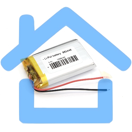 Портативный аккумулятор Li-Pol (батарея) 9.6*34*48мм 2pin 3.7V/1500mAh