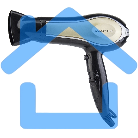 Фен Galaxy GL 4316 (2200 Вт, 2 скорости, 3 температурных режима, функция 