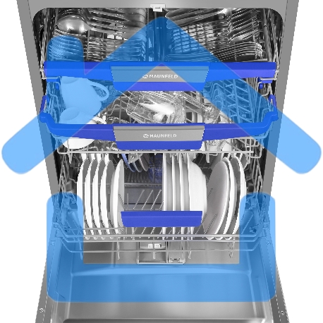 Посудомоечная машина Maunfeld MWF60331S Inverter, нержавеющая сталь, 59.8 см, 14 компл., 42 дБ, класс A+++-4