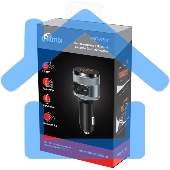 Автомобильный FM-модулятор Ritmix FMT-A707 черный MicroSD BT USB